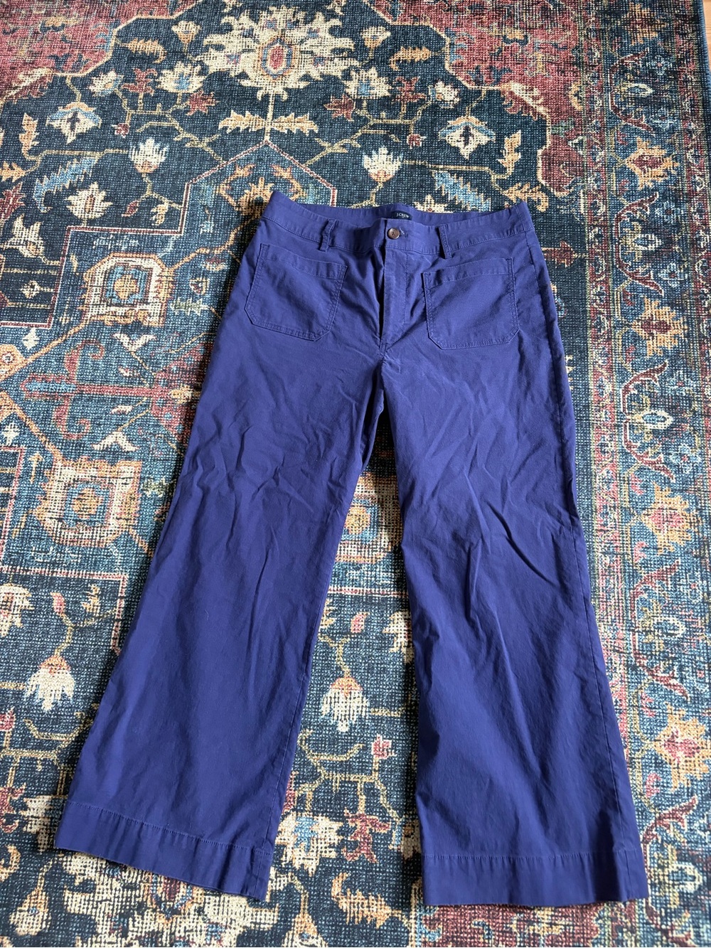 J Crew Factory Petite Wide Leg Lizzie pants